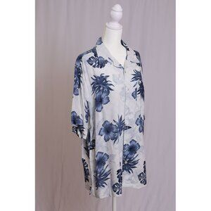 Men’s Size Medium Blue Hawaiian Aloha Shirt